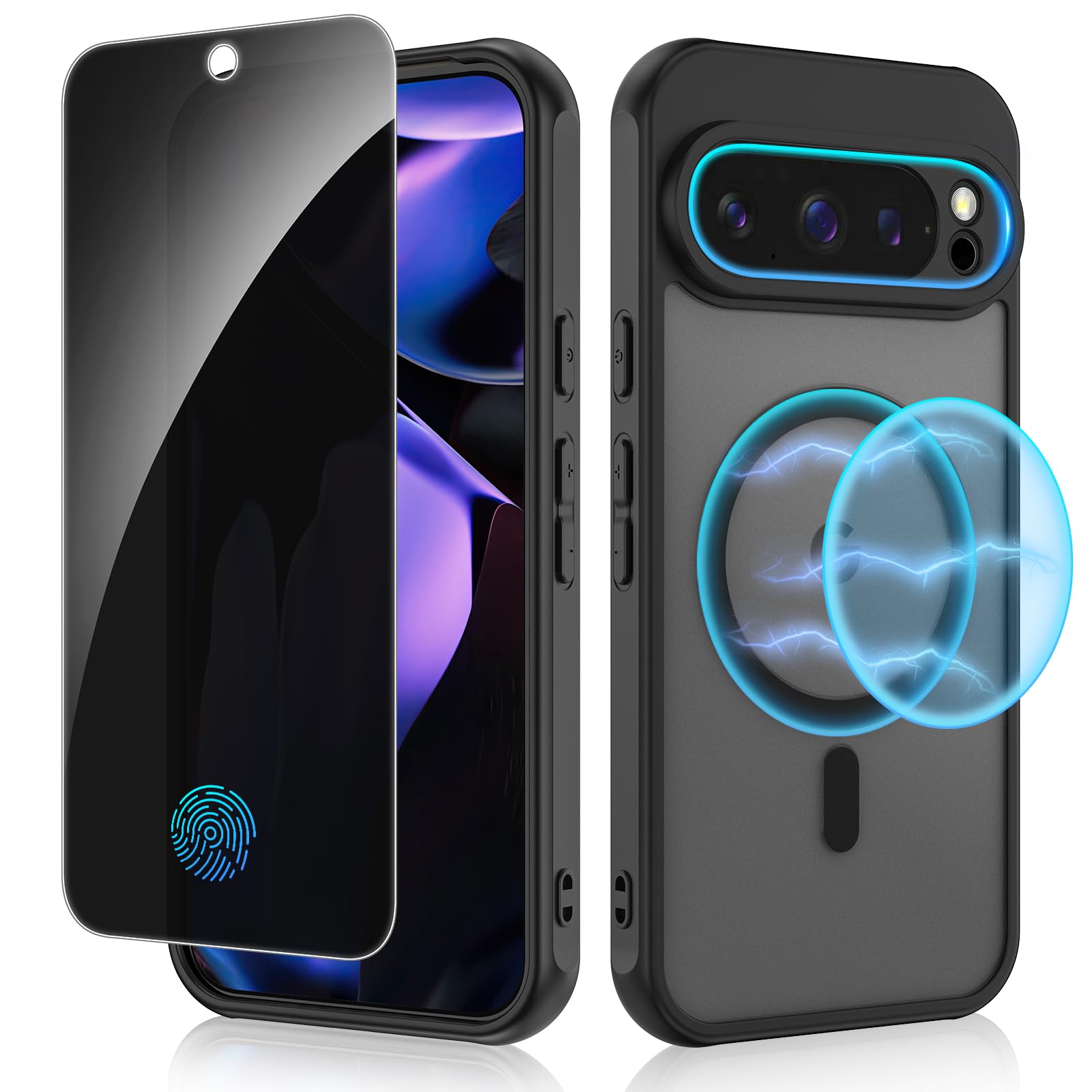 Google Pixel 9 Pro XL 128GB＋ケース＋フィルム Amazon.com: Ruky for Google Pixel-9-Pro-XL-Case Compatible with